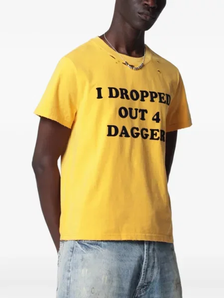 Tricou Dagger cu imagine galben