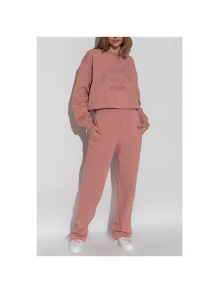 Spodnie dresowe Dolce And Gabbana z logo różowe