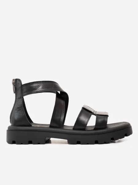 Шкіряні Сандалії ISSA Plus чорний