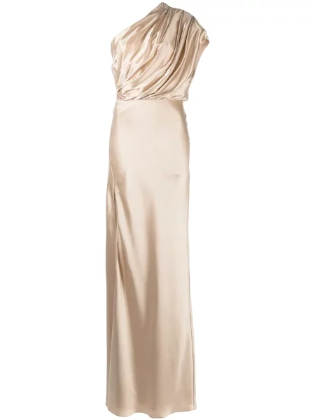 Rochie Michelle Mason cu spatele deschis maro