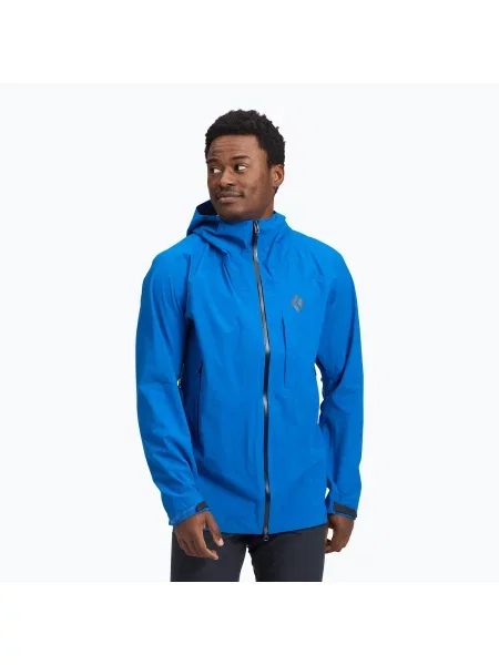 Kurtka przeciwdeszczowa Black Diamond Highline Stretch Shell drifter blue czarna