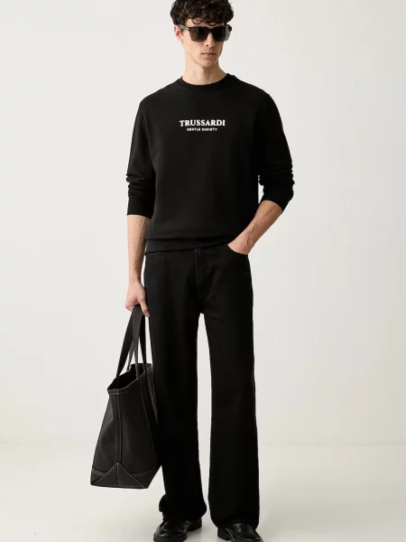 Trussardi hanorac pentru bărbați din negru