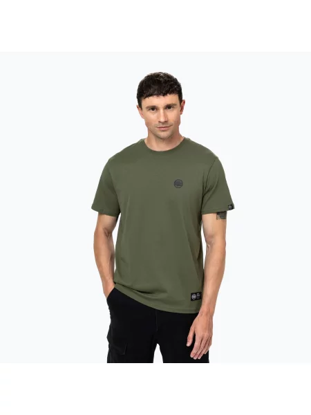 Tricou pentru bărbați Pitbull Small Logo olive măslin