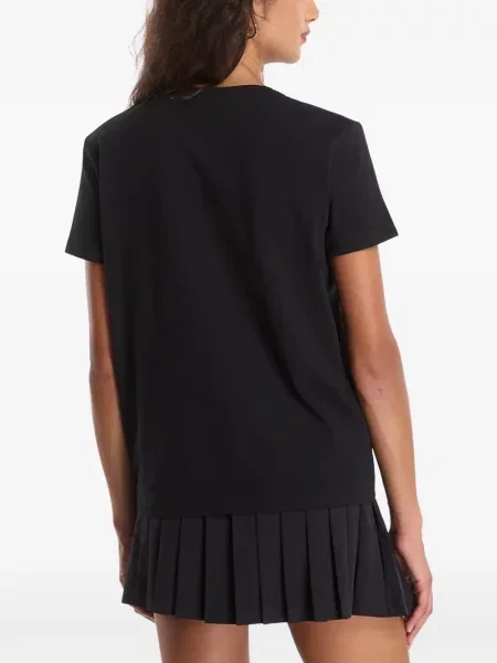 Scurt tricou Guess cu autograf negru