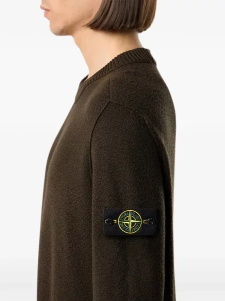Pulover Stone Island cu strasuri maro