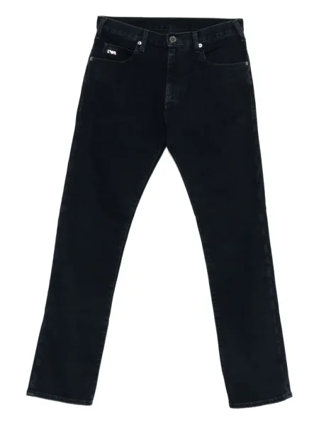 Blugi Emporio Armani cu autograf albastru