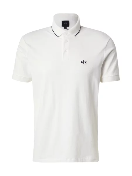 ARMANI EXCHANGE Majica črna / off-bela bela