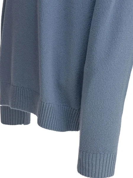 Pulover Beams Plus cu decolteu rotund albastru