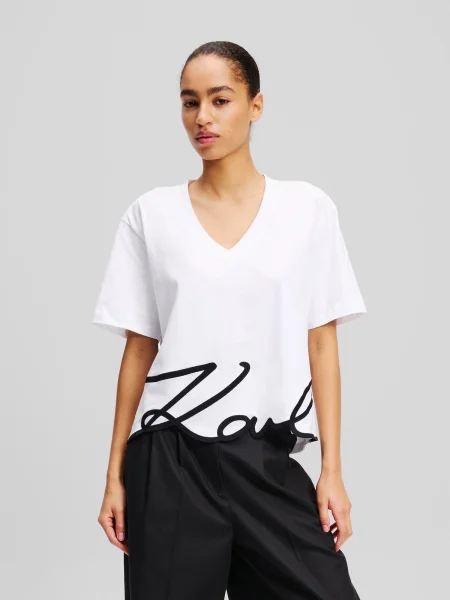 Karl Lagerfeld tricou din femei alb