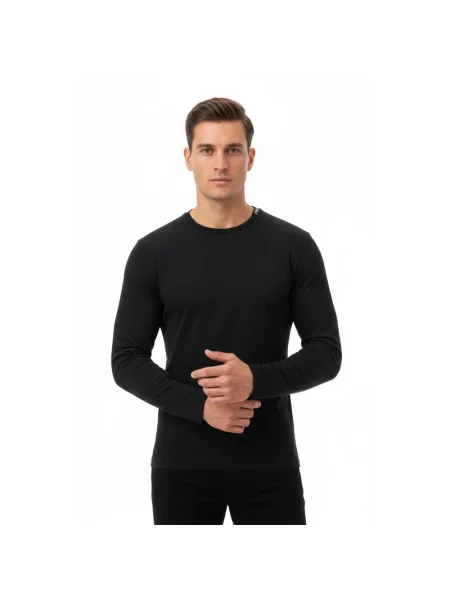 Sweter Emporio Armani z długim rękawem czarny