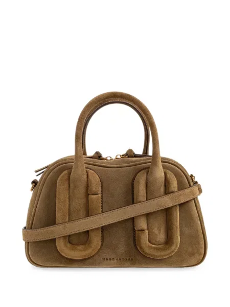 Geantă shopper Marc Jacobs din piele de căprioară maro