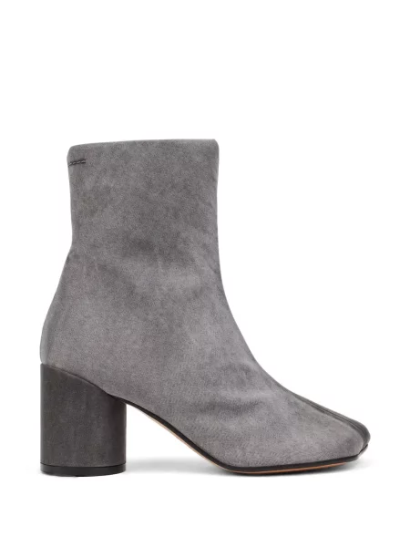 Cizme scurte Mm6 Maison Margiela din satin gri