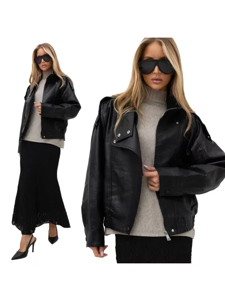 Jakna Italy Moda crna