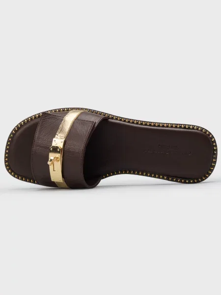 Шлепанцы Roberto Serpentini коричневые