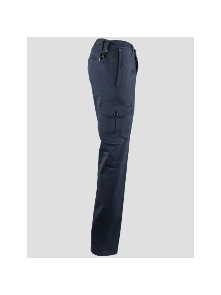 Spodnie cargo Kiton niebieskie
