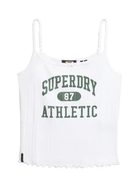 Top Superdry de lână alb
