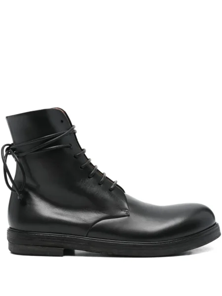 Botine Marsell cu șireturi din dantelă negru
