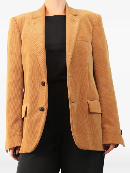 Sacou Golden Goose de catifea cord maro