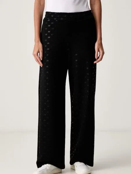 Armani Exchange pantaloni de trening pentru femei cu negru