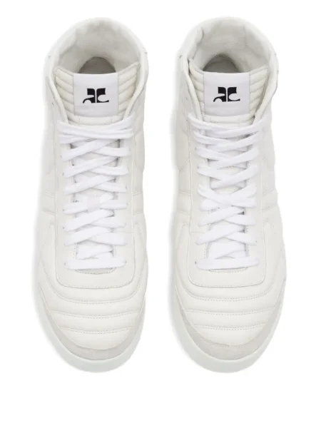 Sneakerși Courreges din piele alb