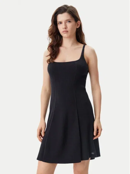 Calvin Klein Jeans Ежедневна рокля черен