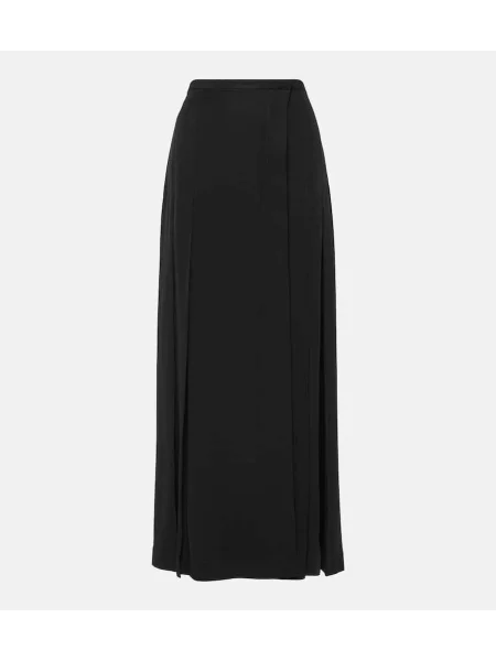 Maksi spódnica maxi Toteme kopertowa czarna