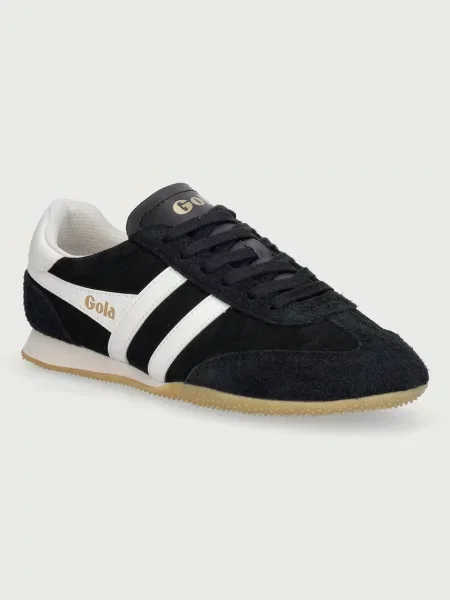 Gola Sprinter Suede Trainer sneakers pentru bărbați din piele întoarsă negru