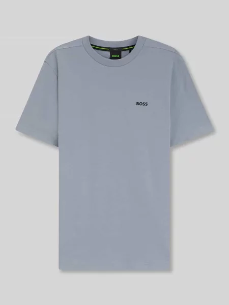 T-shirt o kroju regular fit z mieszanki bawełny Boss Green