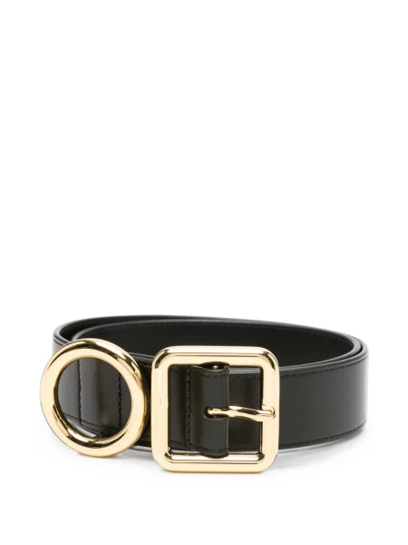 Cu centură curea Jacquemus cu imprimeu geometric cu cataramă negru
