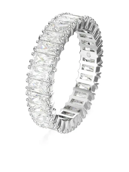 Inel Swarovski argintiu