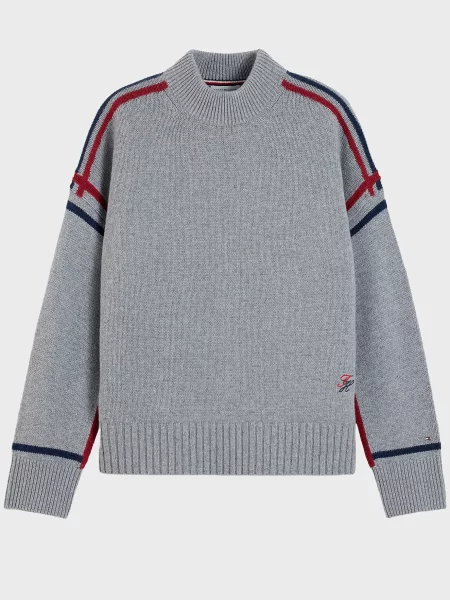 Вовняний светр Tommy Hilfiger сірий