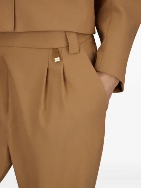 Pantaloni Herno plisate maro