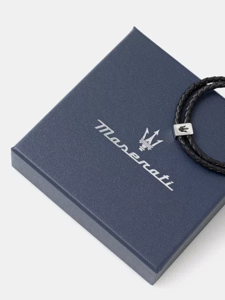 Кожаный браслет Maserati
