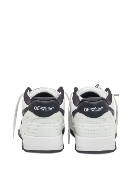 Sneakerși Off-white din piele alb