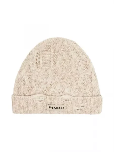 Pinko De lână căciulă bej