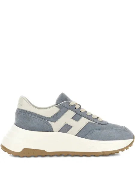 Sneakerși Hogan din piele albastru
