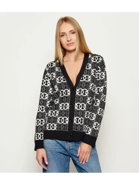 PINKO Kardigán Half Breed fekete