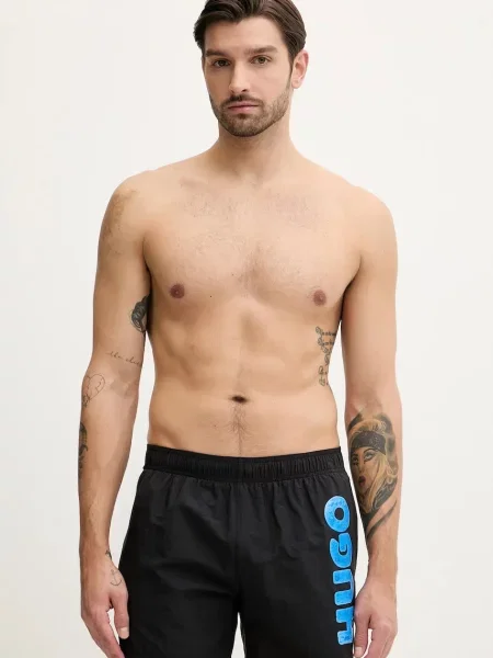 Hugo Blue pantaloni scurti de baie negru