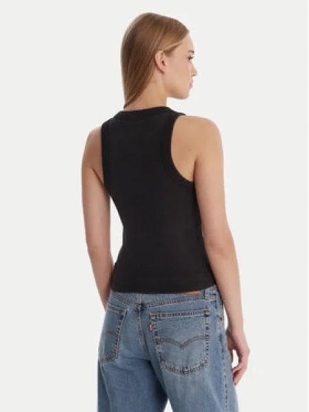 Klasický top Guess Jeans čierna