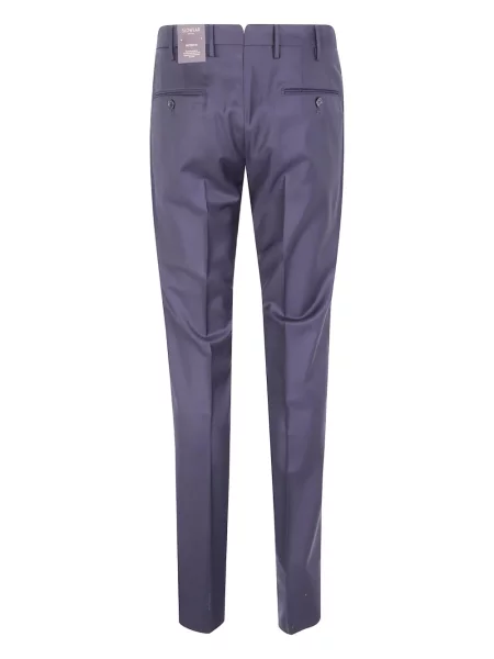 Pantaloni Incotex de lână fără toc albastru