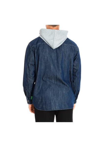 Bluza z kapturem La Martina z kapturem niebieska