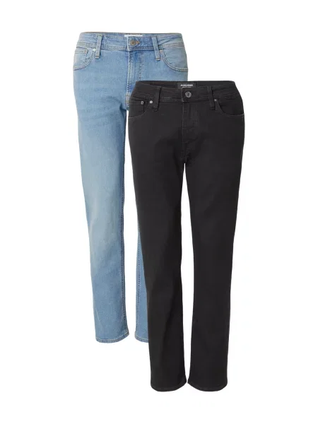 JACK & JONES Jeans JJICLARK JJORIGINAL albastru deschis negru