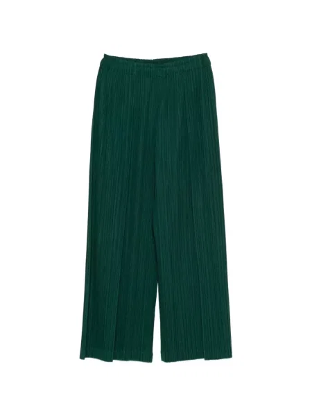 Pantaloni Pleats Please Issey Miyake verde