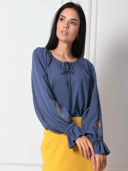 Блуза RiMari джинс віскоза/модал