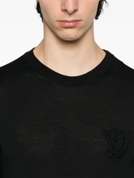 Тениска Valentino Garavani бродирана черно