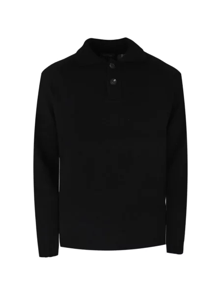 Lung tricou polo Tagliatore negru