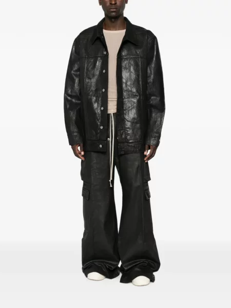Παντελόνι cargo Rick Owens Drkshdw με κορδόνι μαύρο