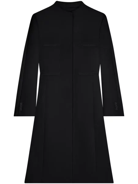 Płaszcz Courreges z krepy czarny
