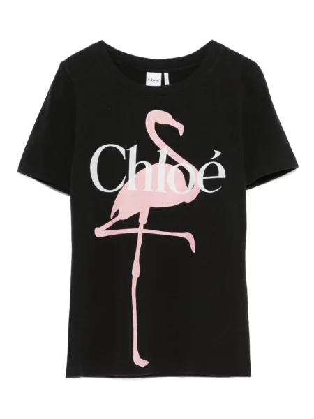 Tricou Chloé cu imagine negru