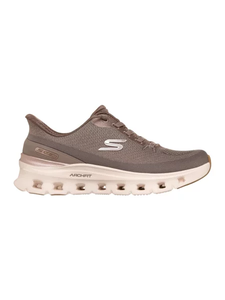 Sneakersy Skechers brązowe